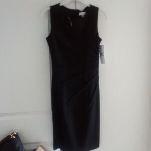 NWT Calvin Klein Black Midi Dress